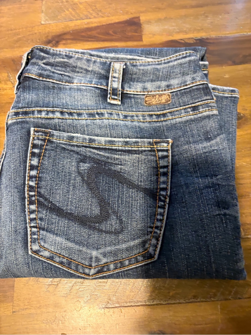 Silver Jeans Women's Dark Blue Bootcut Denim with Stitched Back Pocket